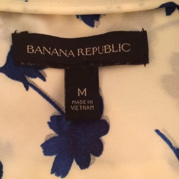 Banana Republic floral print blouse size M - Picture 5 of 6